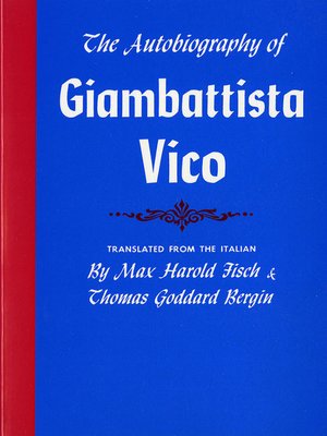 cover image of The Autobiography of Giambattista Vico